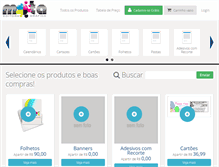 Tablet Screenshot of graficamota.com.br